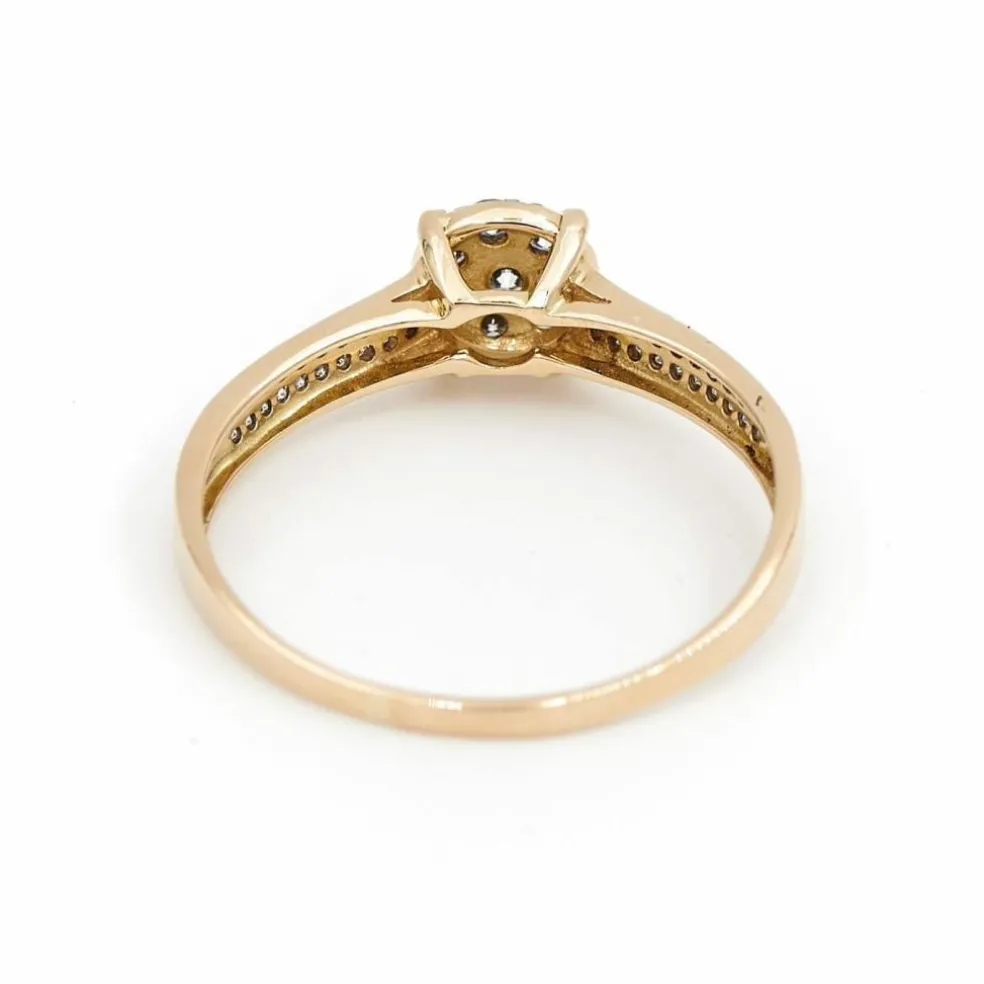 Bague Marguerite Or jaune Diamant