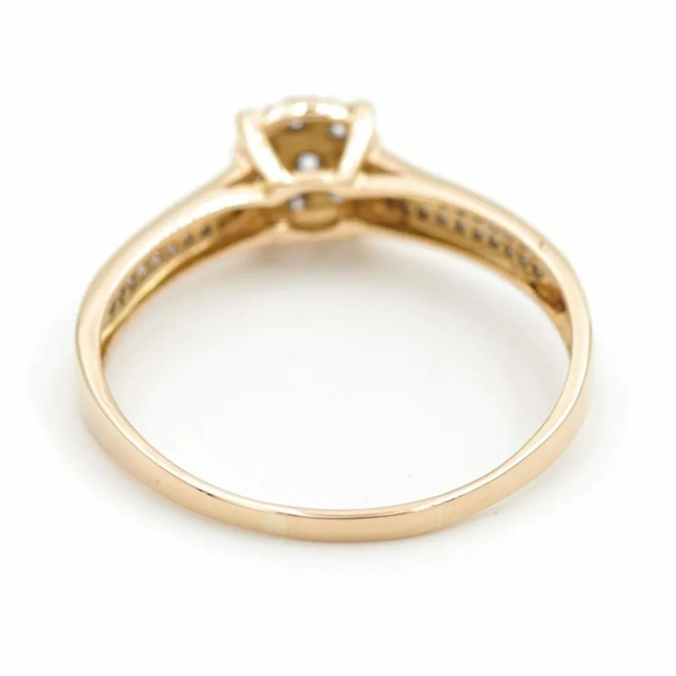 Bague Marguerite Or jaune Diamant