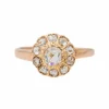 Bague Marguerite Or rose Diamant