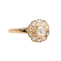 Bague Marguerite Or rose Diamant