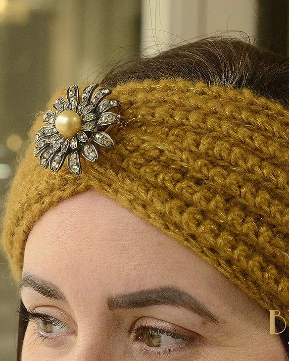 Bague Marguerite Perle Gold et Diamants "Les Recyclés"