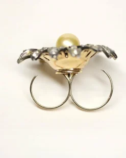 Bague Marguerite Perle Gold et Diamants