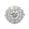 Bague Marguerite Platine Diamant
