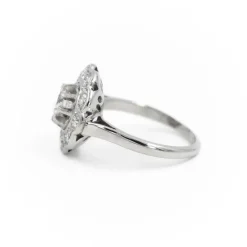 Bague Marguerite Platine Diamant