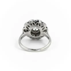 Bague Marguerite Platine Diamant