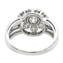 Bague Marguerite Platine Diamant