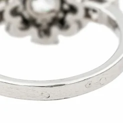 Bague Marguerite Platine Diamant