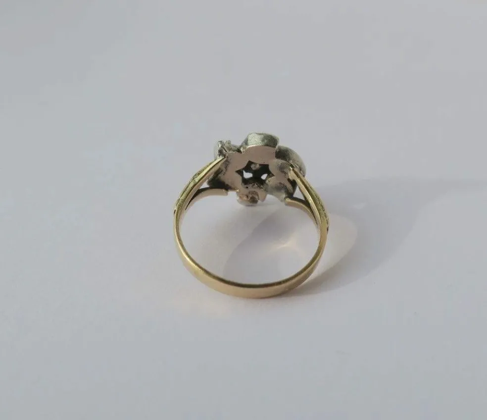 Bague marguerite régionale diamants fin XVIIIe - début XIXe