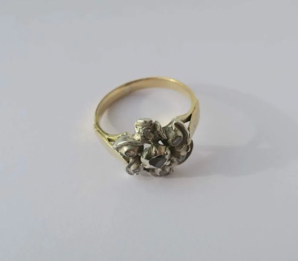 Bague marguerite régionale diamants fin XVIIIe - début XIXe