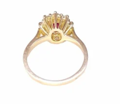Bague Marguerite Rubis Birman Diamants Or jaune