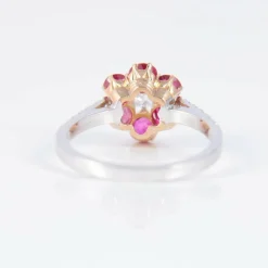 Bague Marguerite Rubis Diamants