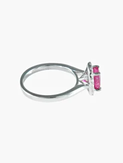 Bague Marguerite Rubis Diamants