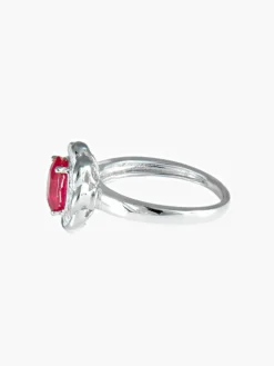 Bague Marguerite Rubis et Diamants