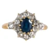 Bague Marguerite Saphir Diamants