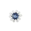 Bague Marguerite Saphir Diamants