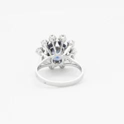 Bague Marguerite Saphir Diamants