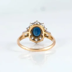 Bague Marguerite Saphir Diamants