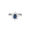 Bague Marguerite Saphir et Diamants