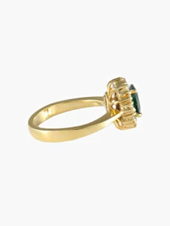 Bague Marguerite Saphir et Diamants