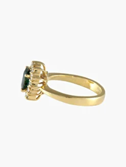 Bague Marguerite Saphir et Diamants