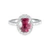 Bague Marguerite Tourmaline Rouge