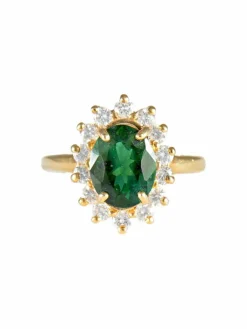 Bague Marguerite Tourmaline verte