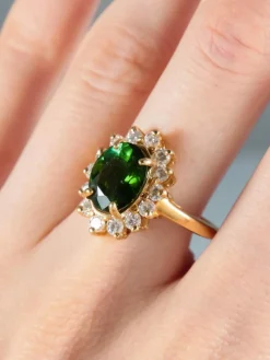 Bague Marguerite Tourmaline verte