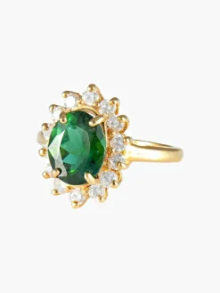 Bague Marguerite Tourmaline verte