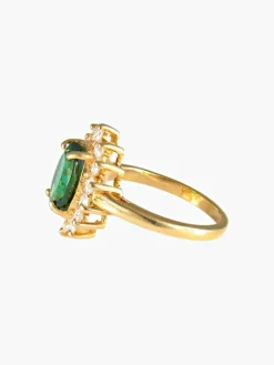 Bague Marguerite Tourmaline verte