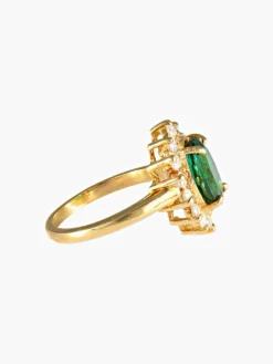 Bague Marguerite Tourmaline verte