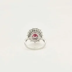 Bague Marguerite Tourmaline rose Diamants