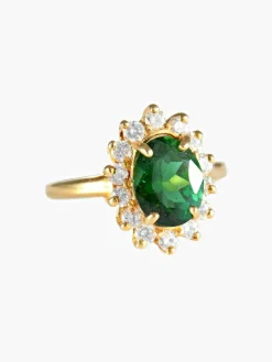 Bague Marguerite Tourmaline verte