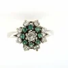 Bague Margueritte Diamants & Emeraude