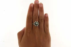 Bague Margueritte Diamants & Emeraude