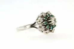 Bague Margueritte Diamants & Emeraude