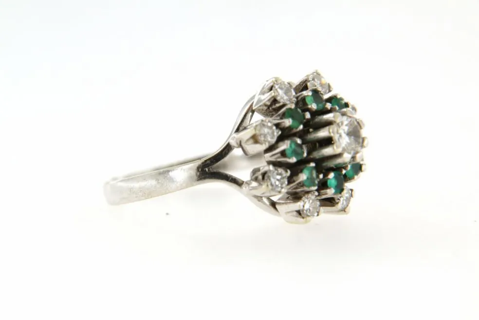 Bague Margueritte Diamants & Emeraude