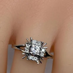 Bague Margueritte en Or blanc & Diamants