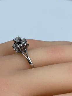 Bague Margueritte en Or blanc & Diamants