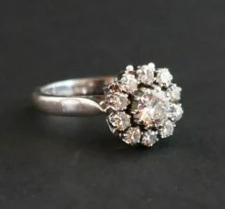 Bague Margueritte en Or blanc & diamants