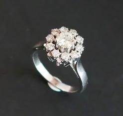 Bague Margueritte en Or blanc & diamants