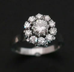 Bague Margueritte en Or blanc & diamants