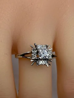 Bague Margueritte en Or blanc & Diamants