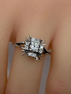 Bague Margueritte en Or blanc & Diamants