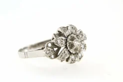 Bague Margueritte en Or gris et diamants