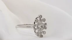 Bague Marquise ajourée Diamants