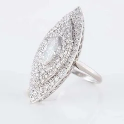 Bague Marquise Diamant navette