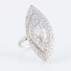 Bague Marquise Diamant navette
