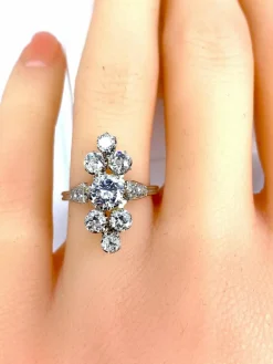 Bague Marquise diamants