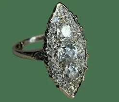 BAGUE MARQUISE DIAMANTS