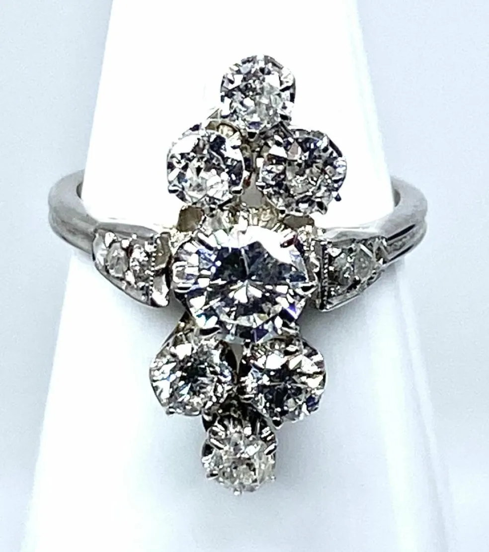 Bague Marquise diamants